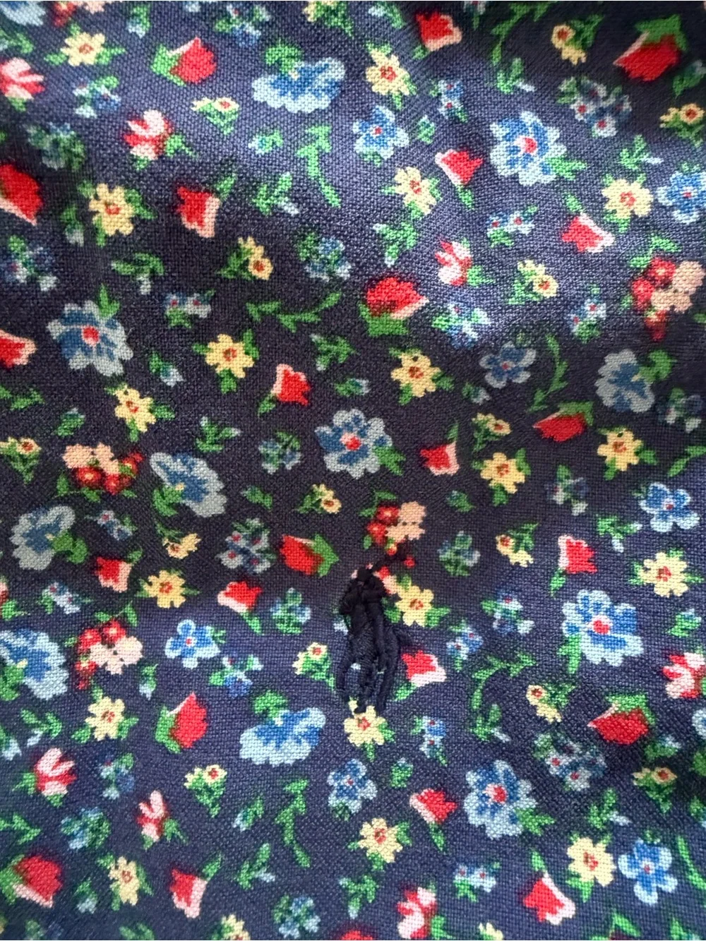 Polo by Ralph Lauren Navy Short-Sleeve Floral Button-Down Shirt